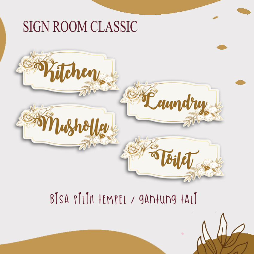 Jual Papan Tulisan Kitchen Laundry Toilet Musholla Sign Signage