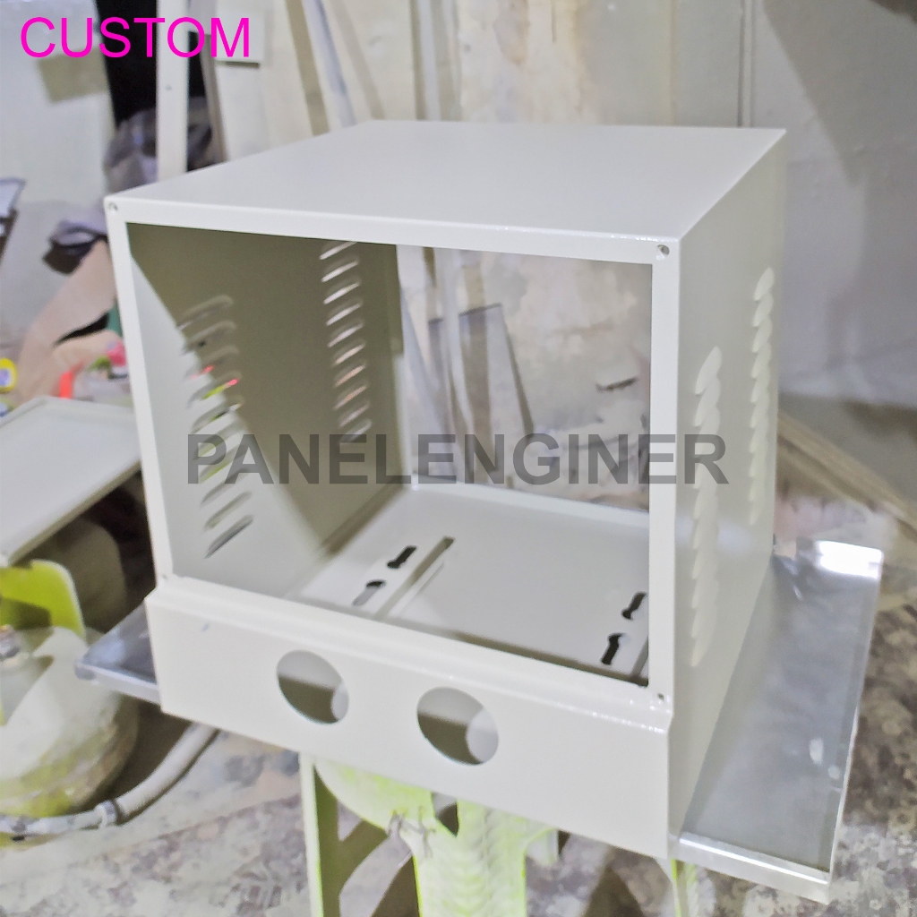 Jual BOX PANEL CUSTOM 40x40x40 pintu depan belakang cat powder coating ...