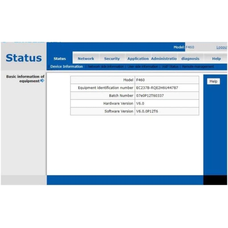 Jual ZTE F460/427 (MENU BIRU F460 V.6) ONT WIFI EPON ,MULTI SSID ...