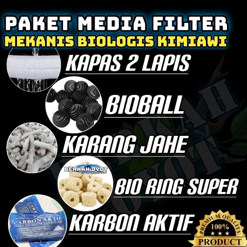 Jual Media Filter BioBall untuk filter Biologis Kolam Koi + Jaring