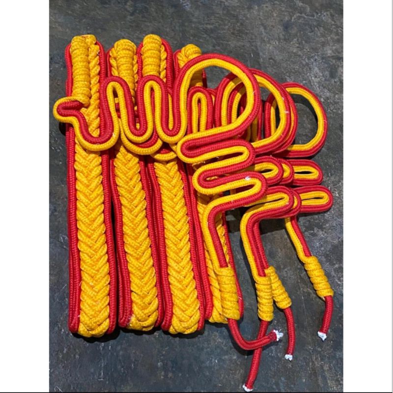 Jual Tali Komando 2 Warna Kuning Lis Merah Bijian | Shopee Indonesia