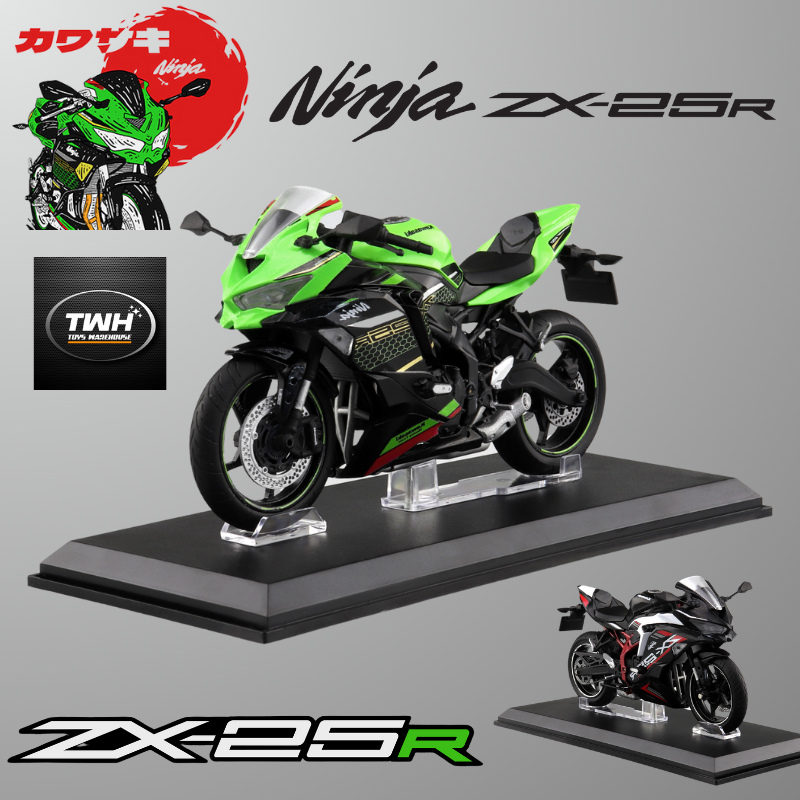 Jual TWH KAWASAKI NINJA ZX25R DIECAST MOTOR SKALA 112 Lisence AOSHIMA