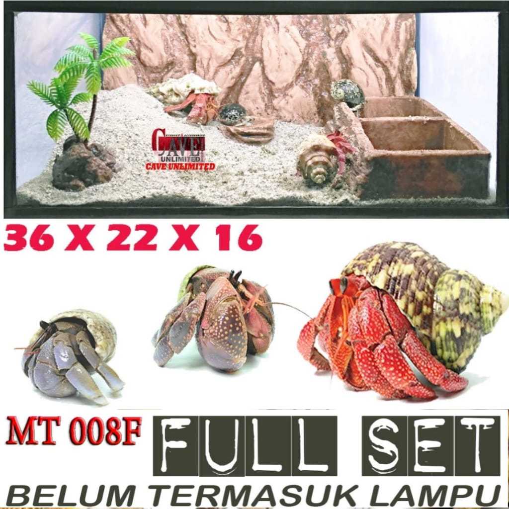 Jual MT008F murah FULL SET Aquarium terrarium kandang reptile kelomang