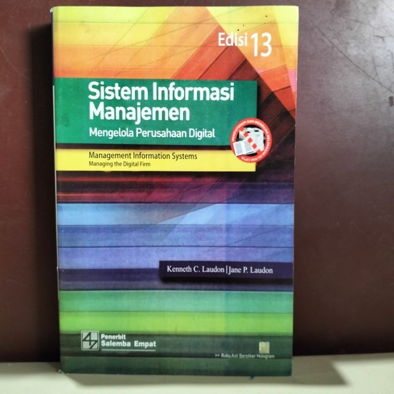 Jual BUKU MANAJEMEN / SISTEM INFORMASI MANAJEMEN EDISI 13 | Shopee ...