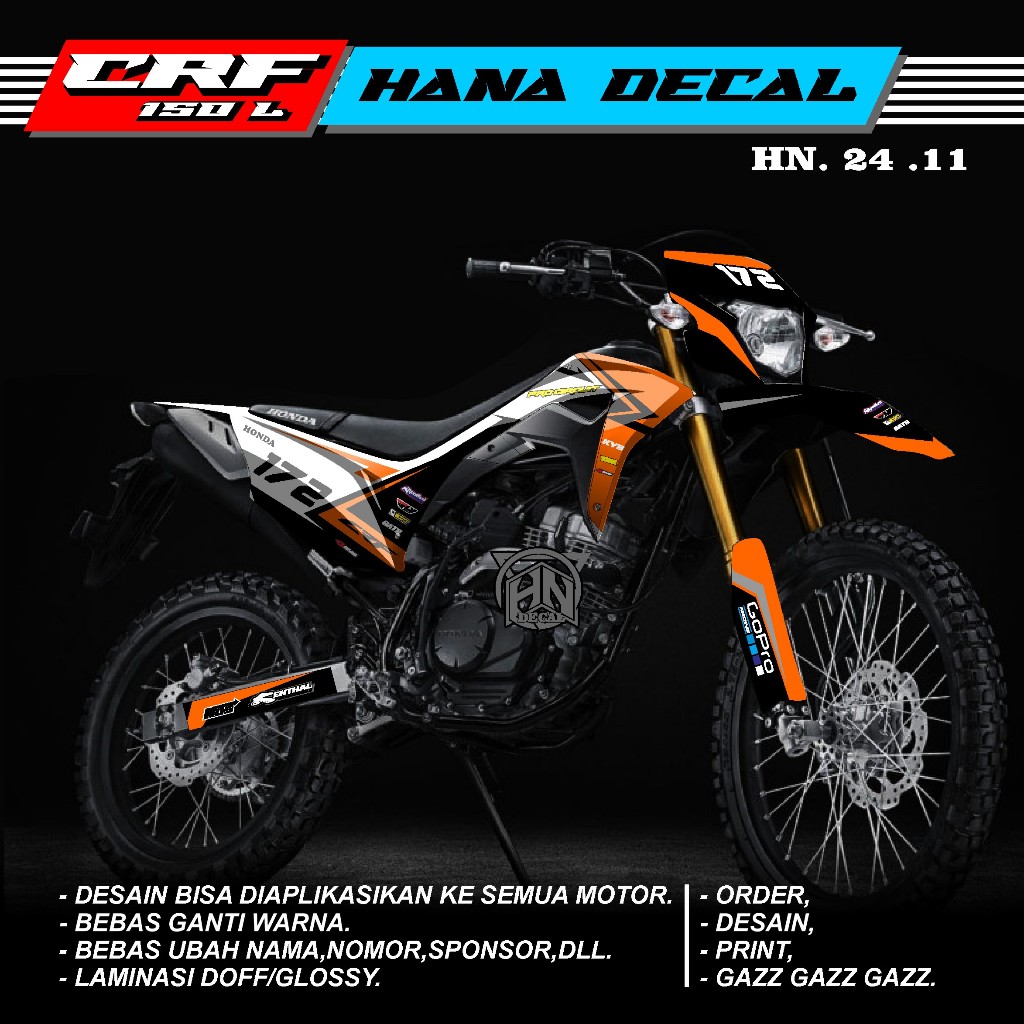 Jual Decal Sticker Motor CRF 150L Fullbody - Dekal Stiker CRF 150 L ...