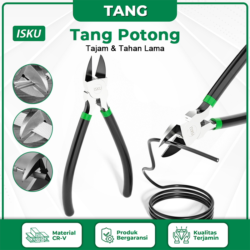 Jual Isku Plastic Cutting Nippers Tang Potong Kawat Inch Carbon Steel