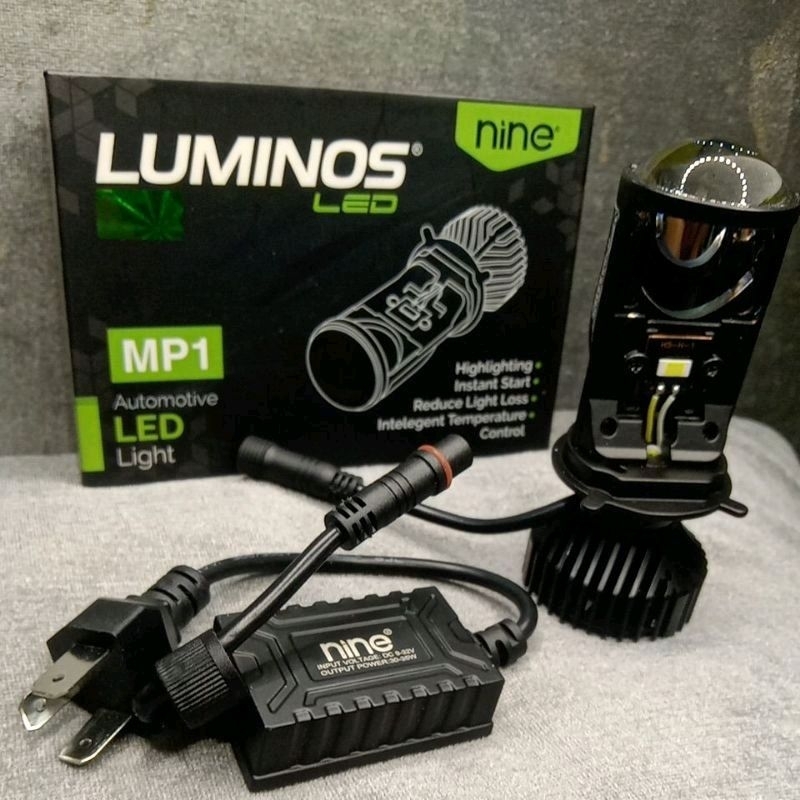 Jual SEPASANG LAMPU LED UTAMA 12v dan 24v MINI PROJEKTOR CUT OFF H4 Hi ...