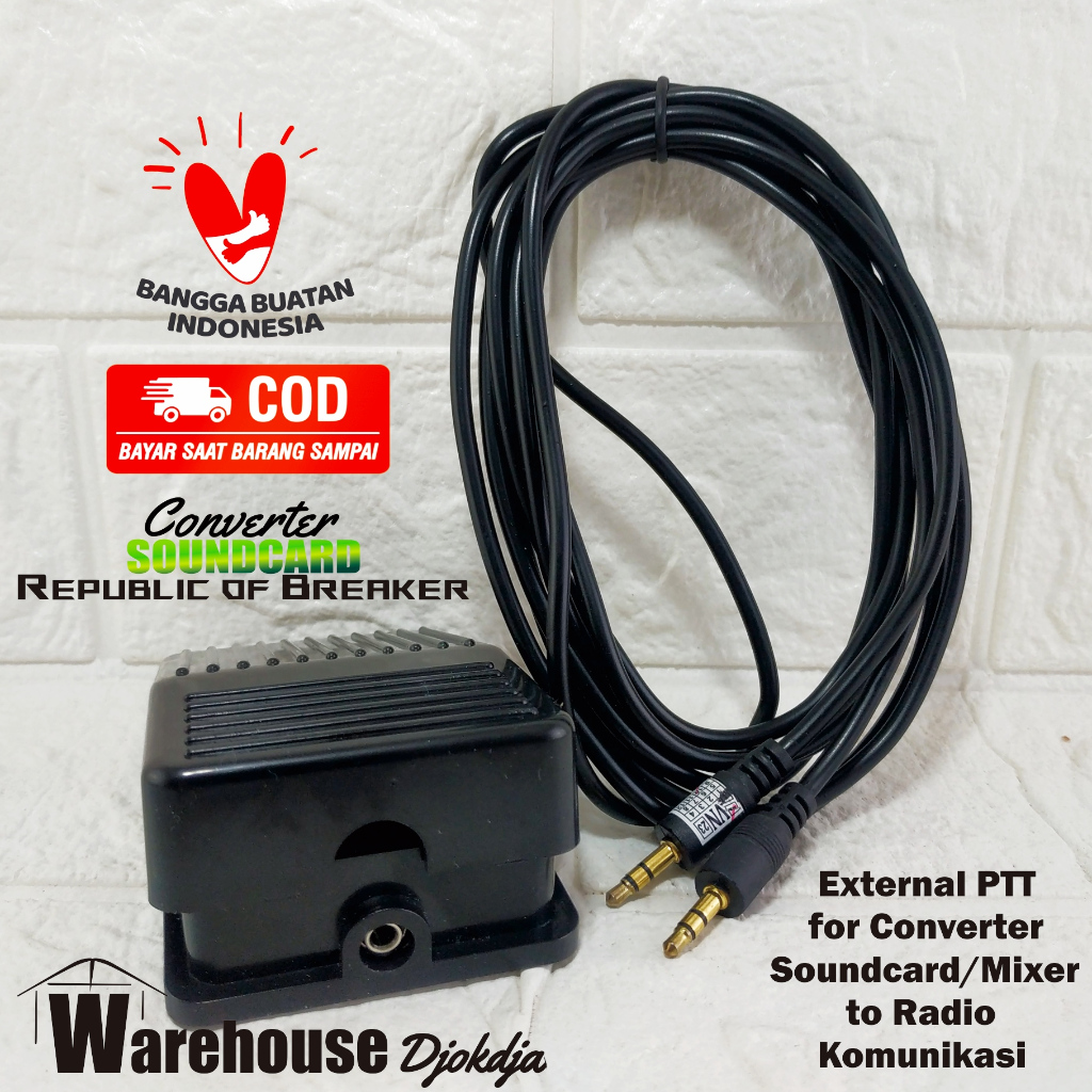 Jual PTT Box Radio Komunikasi Rig Icom Konektor CB 8 Pin. IC-25A IC-28H ...