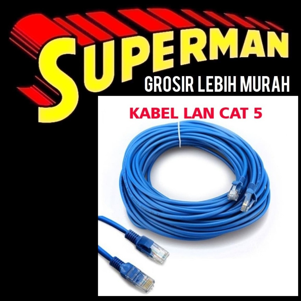 Jual (AB18) KABEL LAN 20M cat 5e kabel utp 20 m kabel lan 20 meter ...