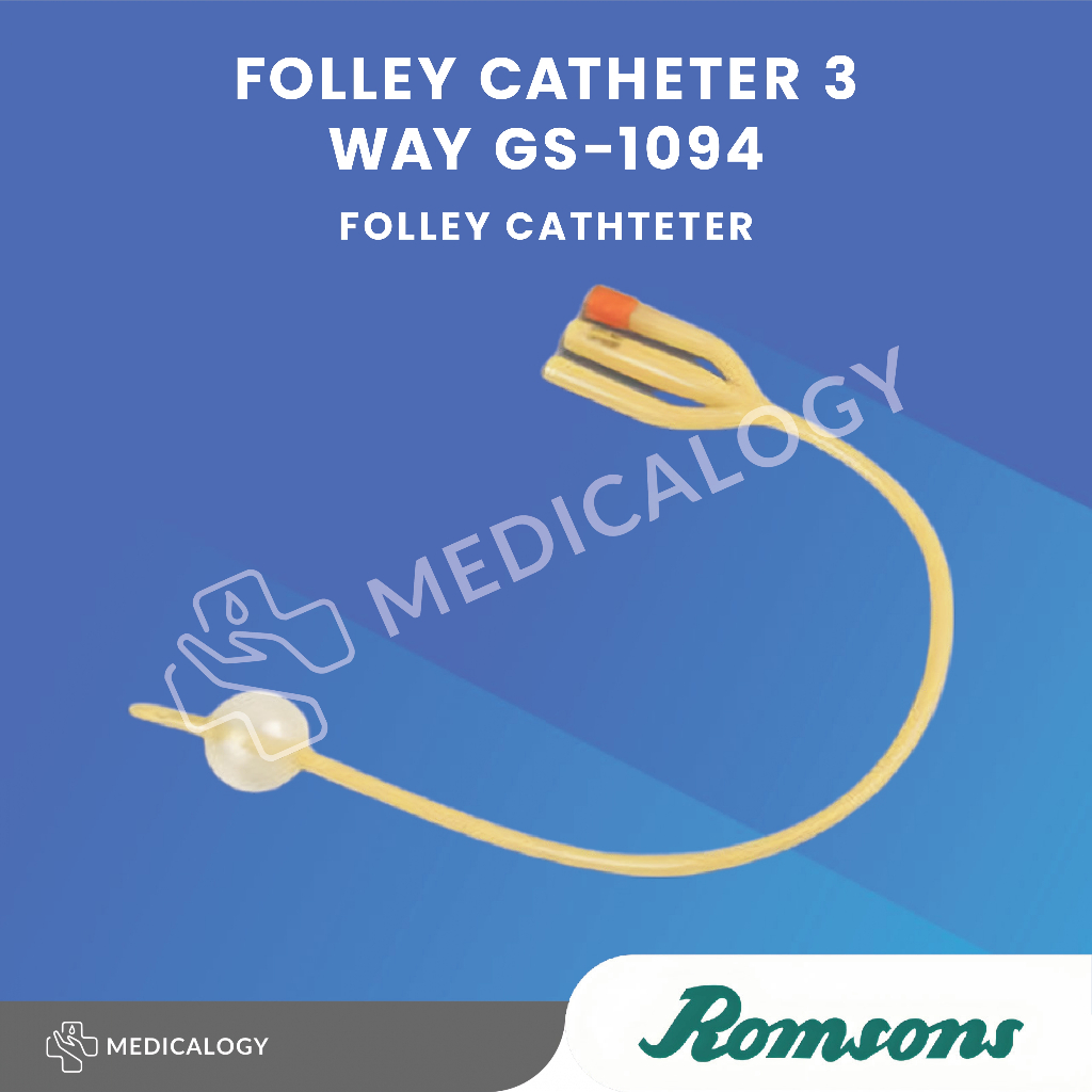 Jual Romsons Foley Catheter 3 Way GS-1094 Selang Kencing Urin Kateter ...