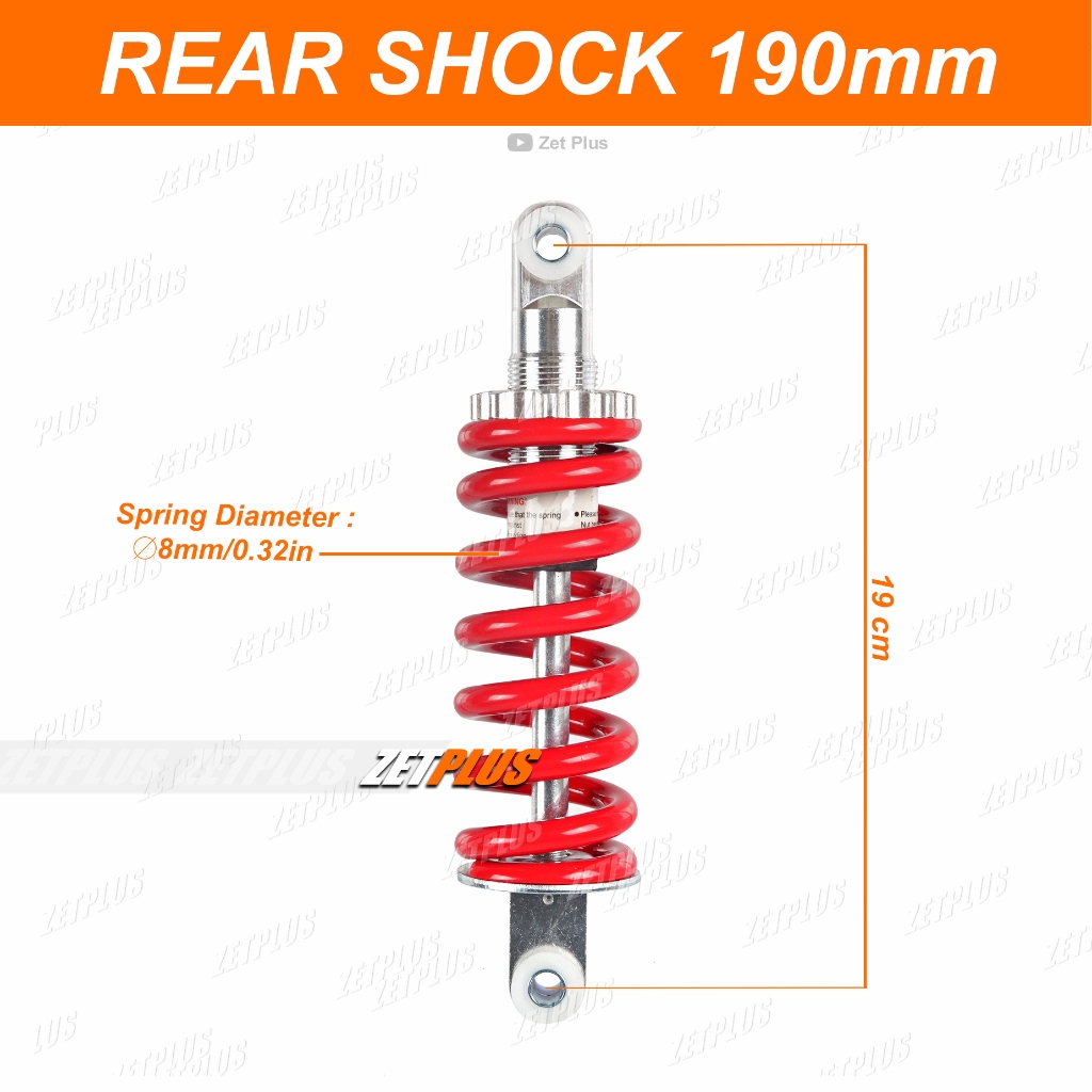 Jual SHOCK BELAKANG 19cm /monoshock mini trail-mini ATV 50cc 2tak ...