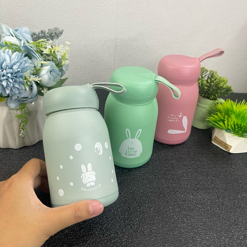 Jual Botol Minum Rabbit 320ml Tumbler Aestetik lucu gemoy souvenir ...