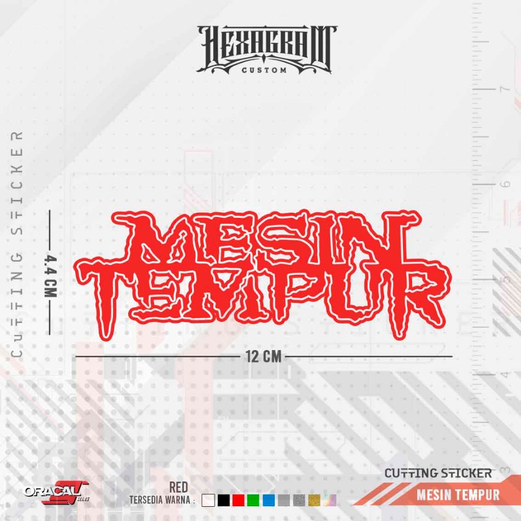 Jual Cutting Sticker Mesin Tempur Band | Stiker Cutting Musik Mesin ...