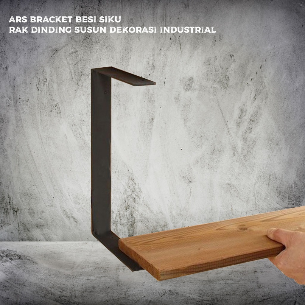 Jual Promo Ars Bracket Besi Siku Rak Dinding Susun Dekorasi Industrial