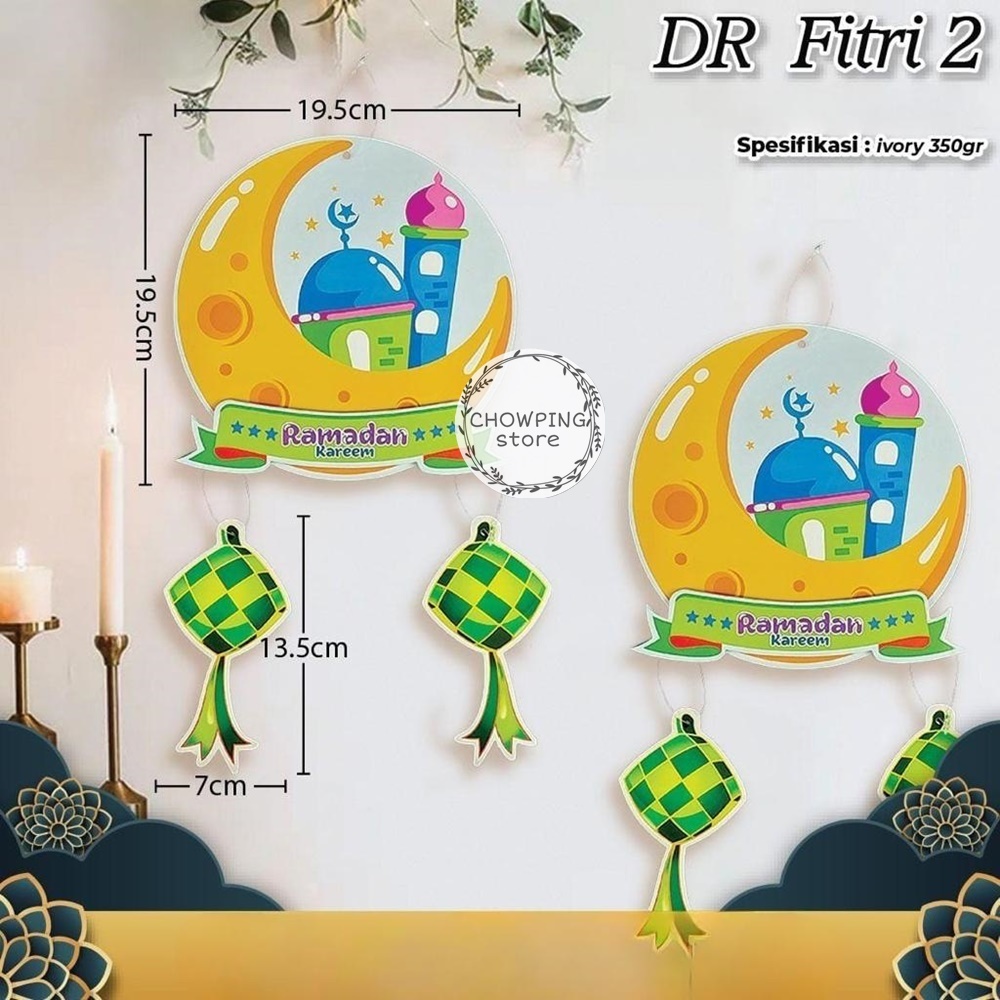 Jual Gantungan Dr Fitri 2 Susun Masjid Bulan Sabit Ketupat Dekorasi Idul Fitri Lebaran Shopee