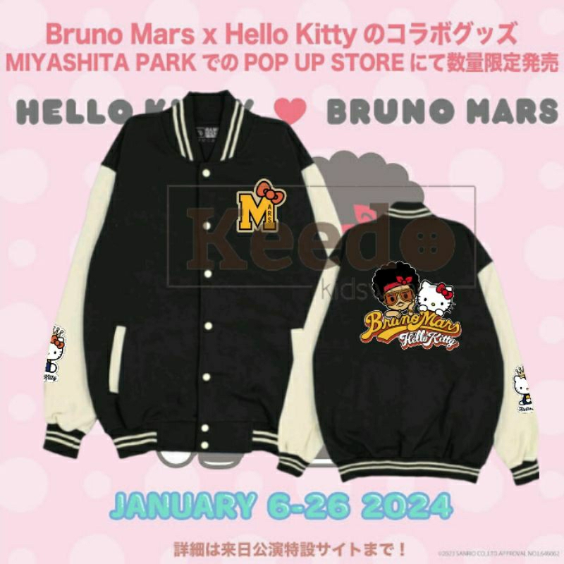 Jual KEEDO JAKET VARSITY BASEBALL BRUNOMARS X HELLO KITTY Jual KEEDO JAKET VARSITY BASEBALL BRUNOMARS X HELLO KITTY