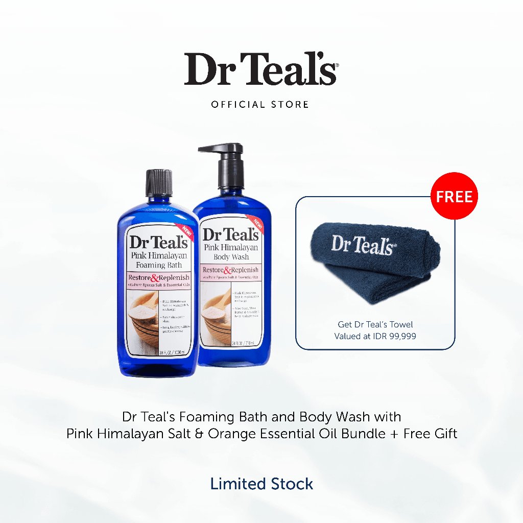 Jual Dr Teal's Body Wash and Foaming Bath Pink Himalayan Salt