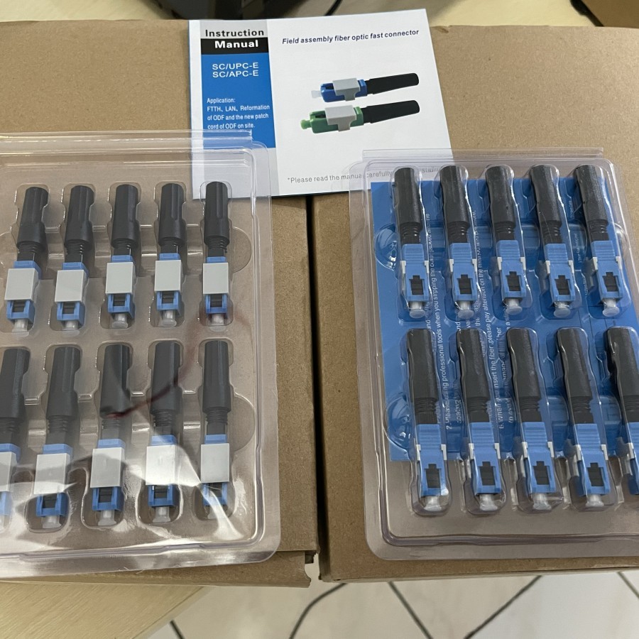 Jual SC Fast connector / SC UPC Connector / SC Fast konektor (perbox ...