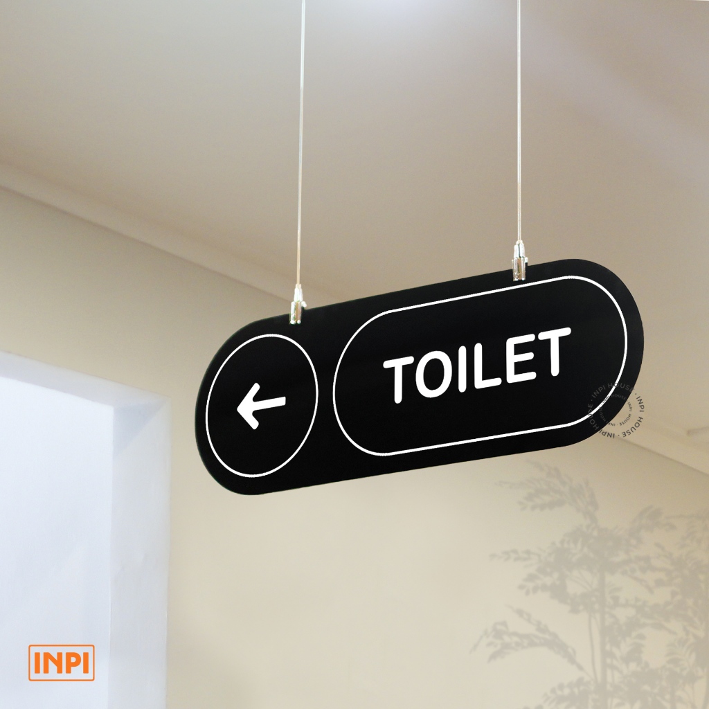 Jual Sign Akrilik Gantung Toilet Arah Lonjong besar - INPI House ...