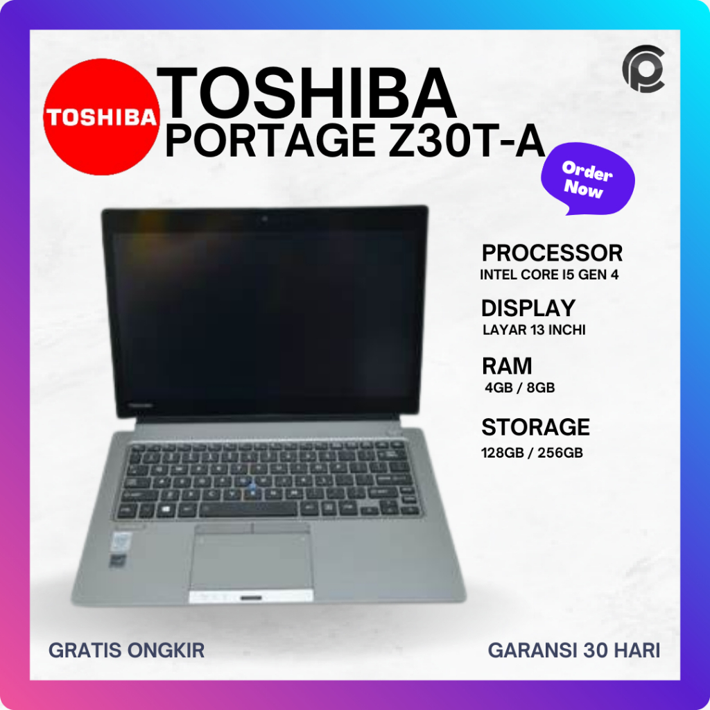 Jual Toshiba Portage Z30T-C Z30T-B Z30T-A Z930 Z40T-A i5 i7 gen 4 gen 5 ...