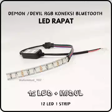 Lampu Led Demon Rgb Android Devil Rgb Koneksi Hp Bluetooth Led Rapat