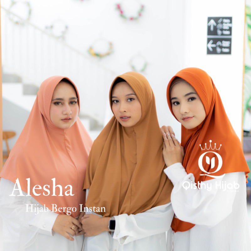 Jual 𝐒𝐇𝐈𝐍𝐄 - ALESHA SIZE L | Alesha Bergo | Hijab Bergo | Kerudung ...