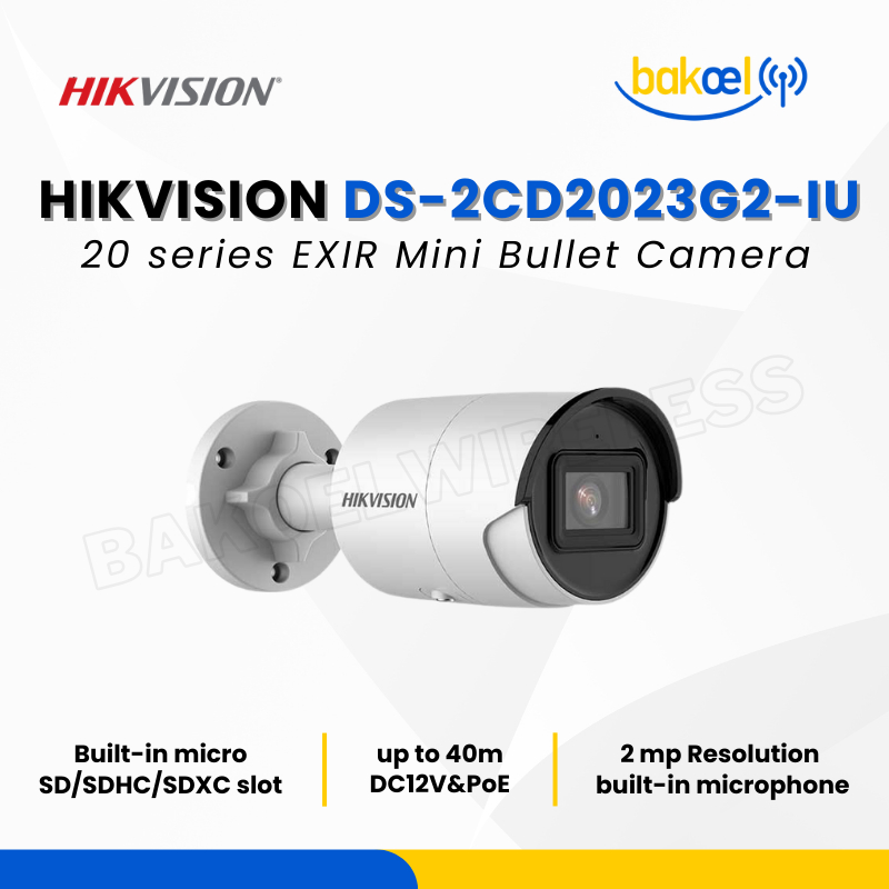 Jual HIKVISION DS-2CD2023G2-IU 2 MP AcuSense Fixed Bullet Network ...