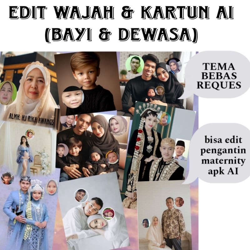 Jual JASA EDIT FOTO BAYI BALITA DEWASA DAN AI| TANPA CETAK HARGA UNTUK ...