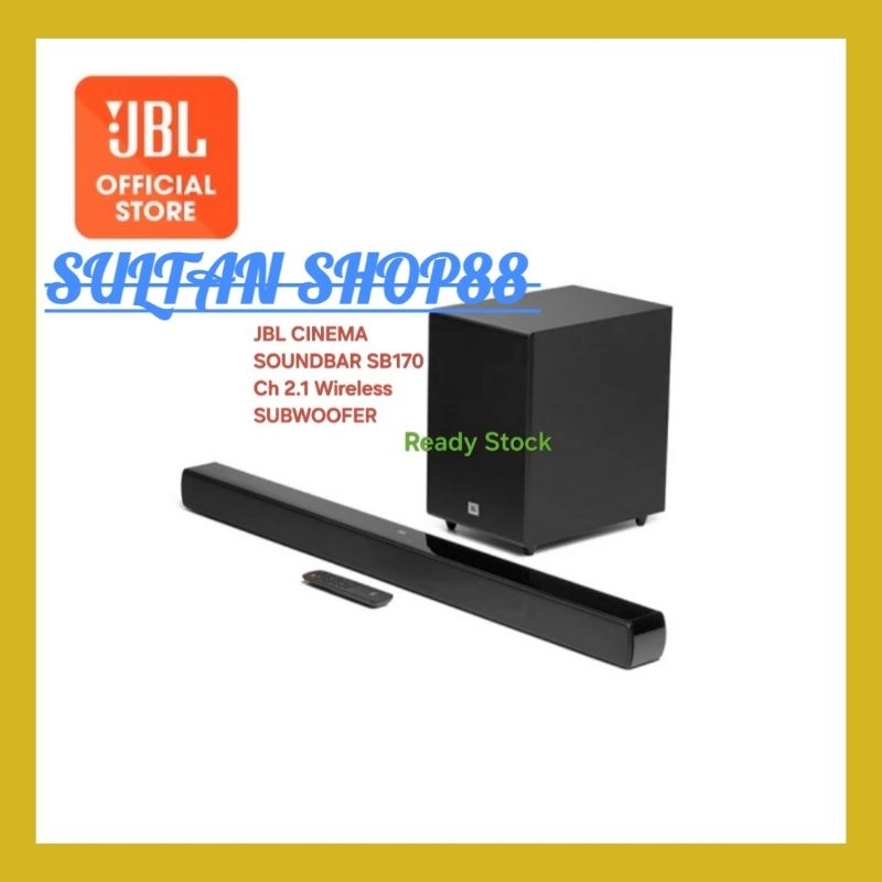 Jual JBL SOUNDBAR CINEMA SB170 WIRELESS SUBWOOFER CH 2.1 GARANSI RESMI ...