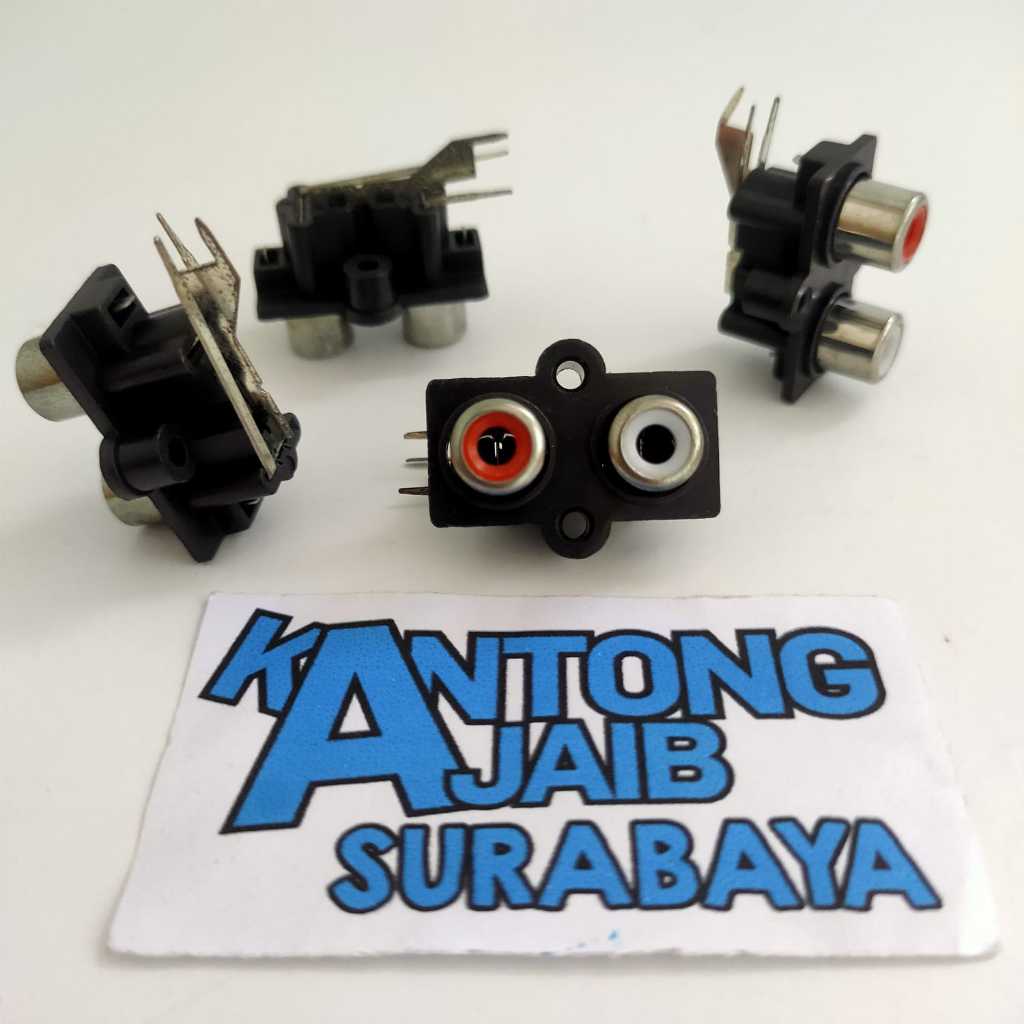 Jual Soket RCA 2pin Soket RCA 2 Lubang Socket RCA 2pin Bell PCB Tancap ...