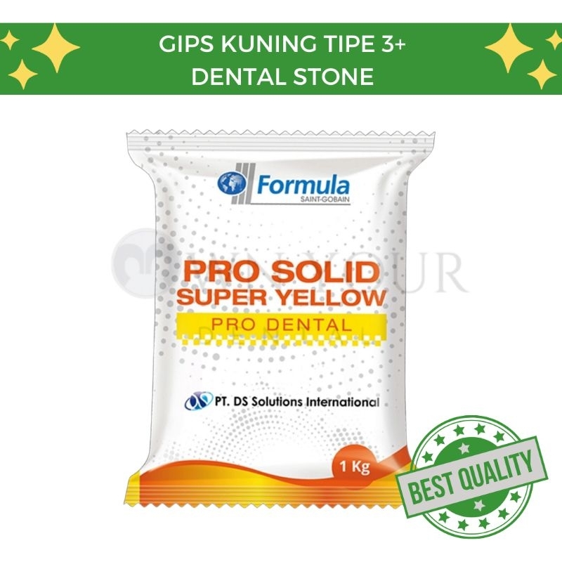 Jual Gips Kuning Dental Stone Moldano Tipe III+ (3+) Bahan Cetak Gigi / Ortho & Crown Shopee