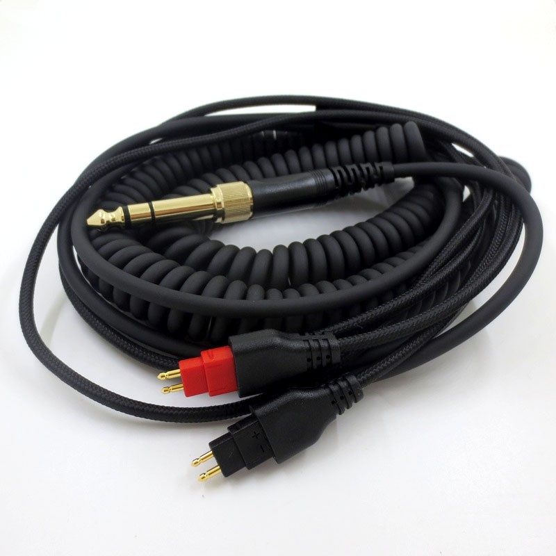 Cavo Ricambio Cuffie Cavo Per Cuffie Sennheiser HD600, HD580, HD650 – Van Damme OFC Placcato Argento, Nero Best Cable For