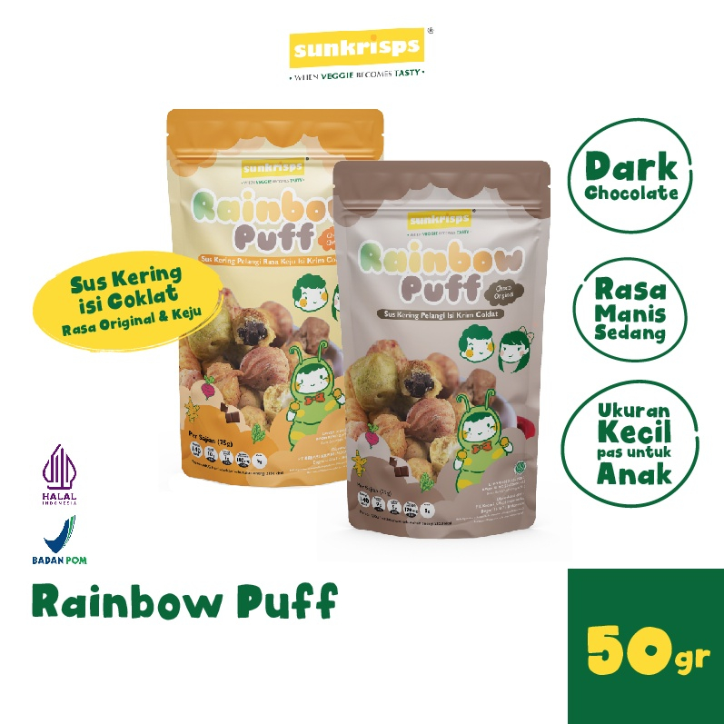 Jual SUNKRISPS Rainbow Puff 50g - Camilan Anak Sehat Mengandung Sayur ...