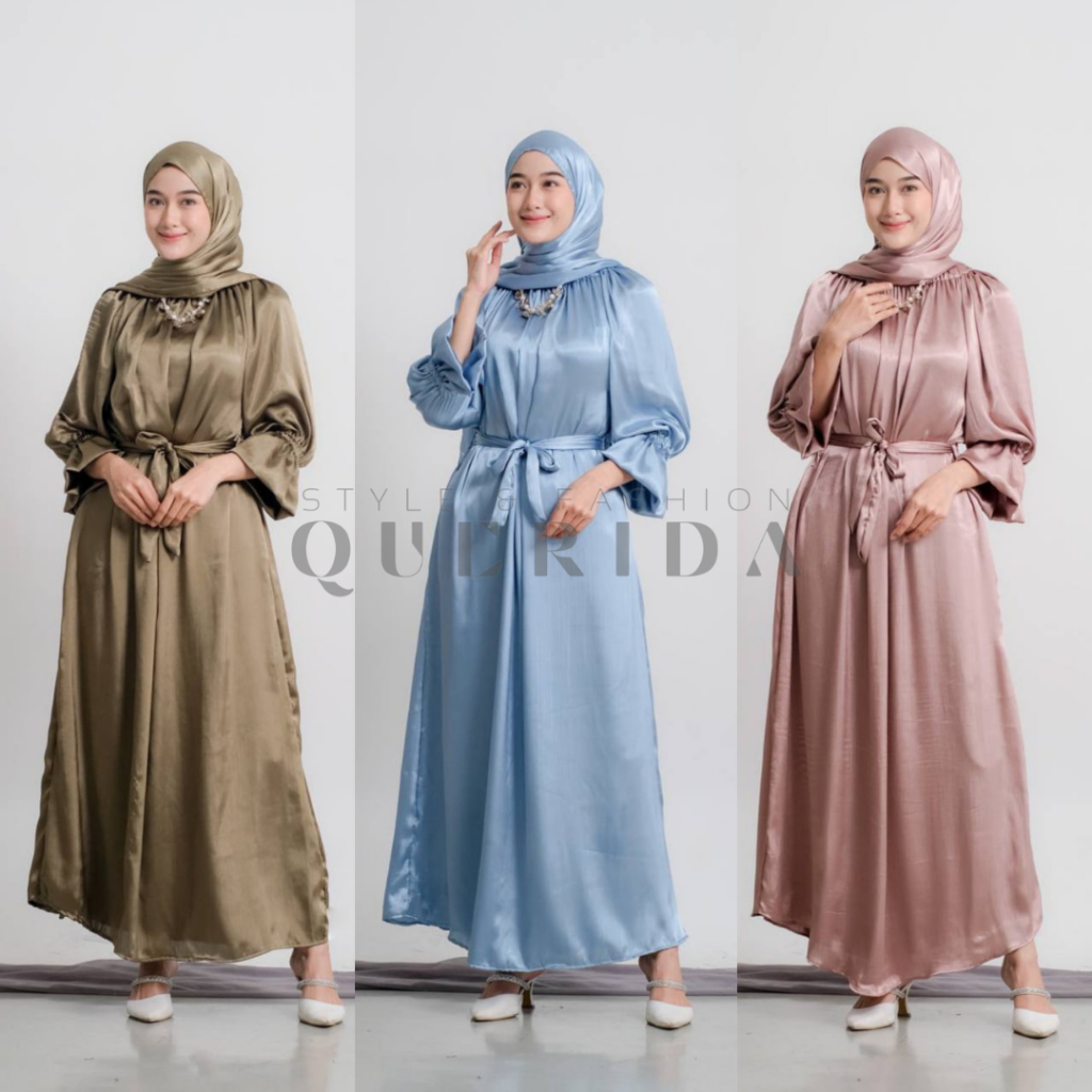 Jual Only Dress Gamis Havia Shimmer Silk Cradenza Premium Jumbo Gamis