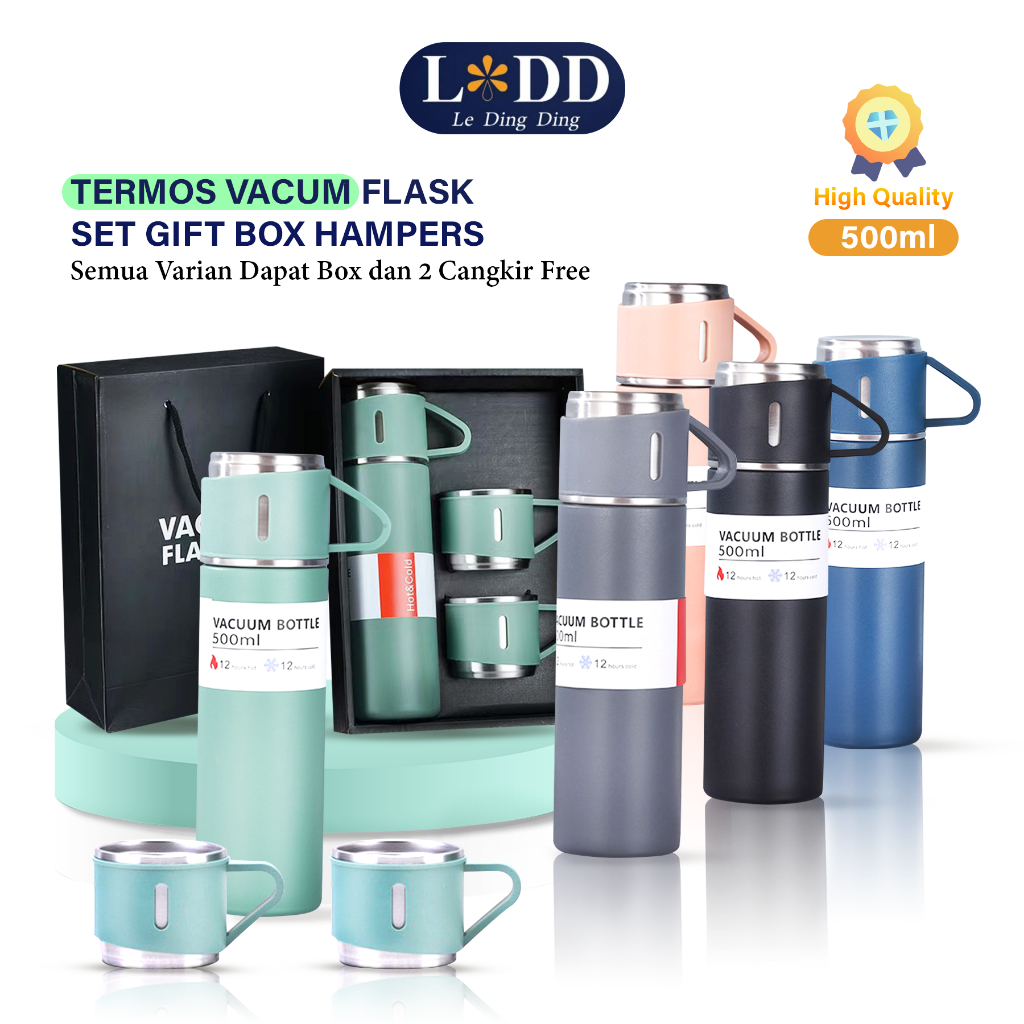 Jual B Ldd Termos Tumbler Minum Set Vacum Flask Set Gift Box Hampers Ml Shopee Indonesia