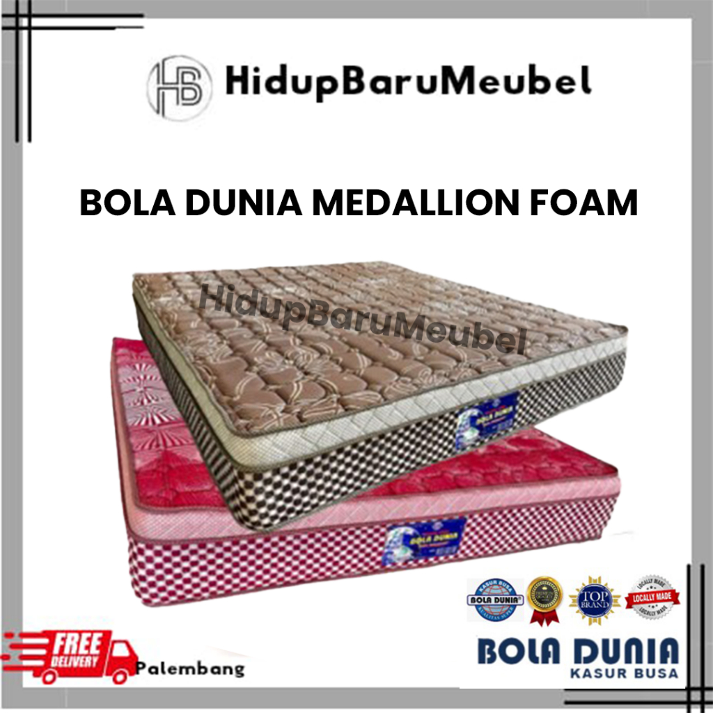 Jual Kasur Busa Premium Bola Dunia / Medallion Foam Garansi / matras ...
