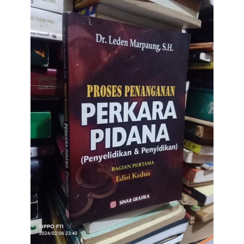 Jual Proses Penanganan Perkara Pidana (penyelidikan & Penyidikan ...