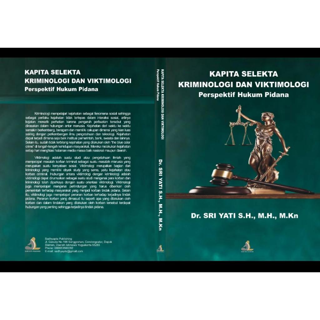 Jual BUKU KAPITA SELEKTA KRIMINOLOGI DAN VIKTIMOLOGI PERSPEKTIF HUKUM ...