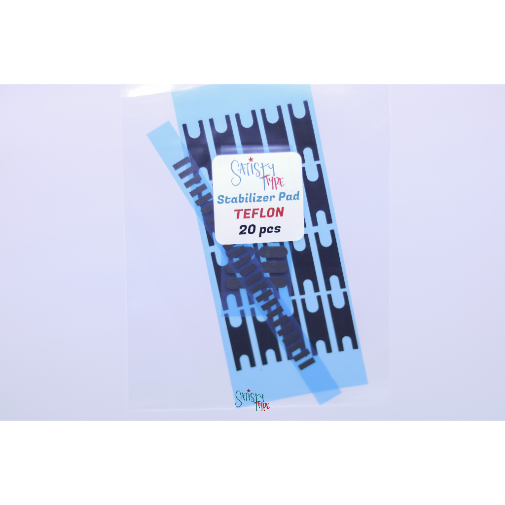 Jual Satistype Stabilizer Foam Pad Sticker Teflon (Black, 20pcs/pack