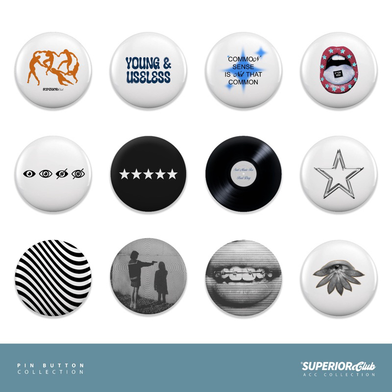 Jual SUPERIOR Club - Pin Button Vol. 1 | Shopee Indonesia
