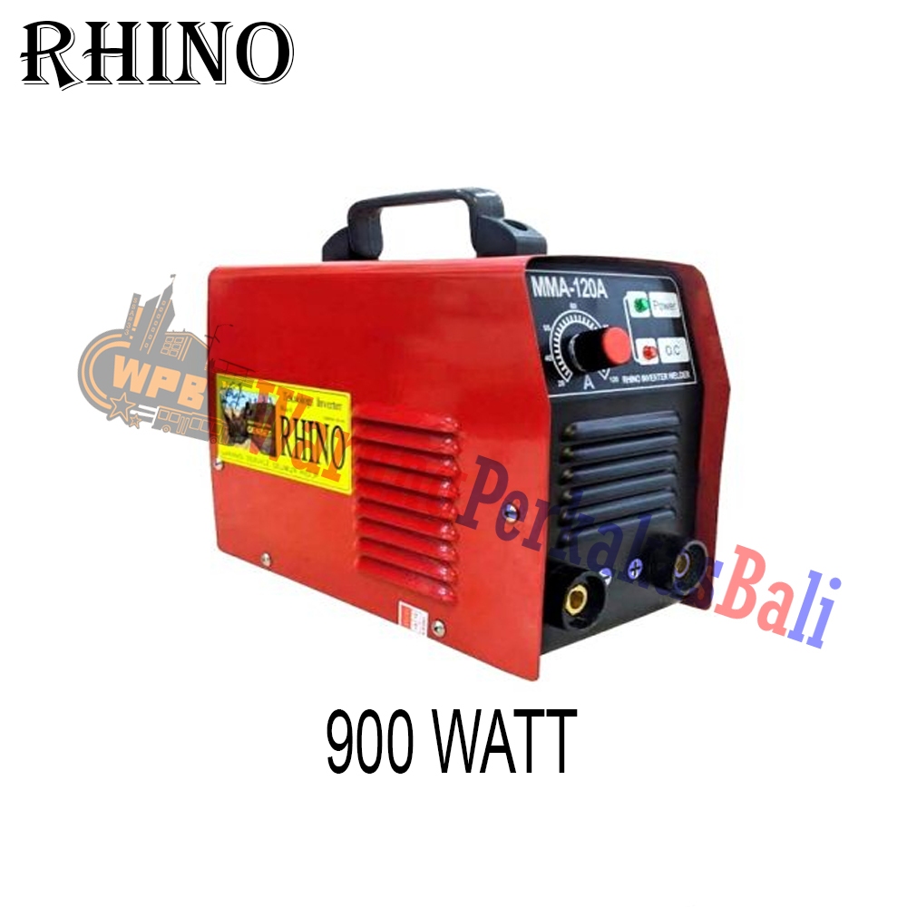 Jual Rhino Travo Las 120a Red 900 Watt Inverter Welding Mesin Las Listrik Mma120 900w Trafo Set 9444