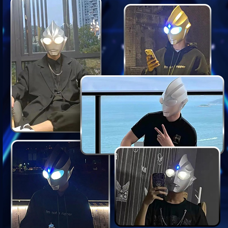 Jual Ultraman topeng Touch light Diga Altman helmet adult children ...