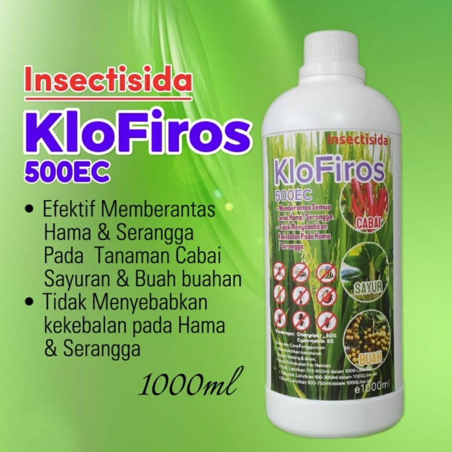 Jual Insectisida tanaman Klofiros 500EC 1liter | Shopee Indonesia