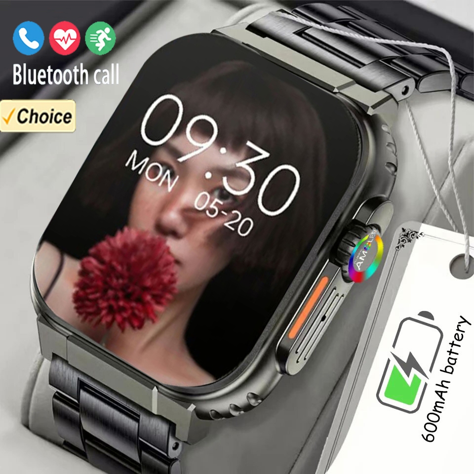 Jual LIGE Call Jam Tangan Pintar Pria 1.96 Inci Sentuh Penuh Baterai ...