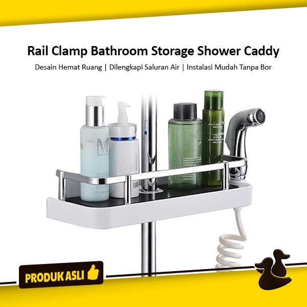 Jual Bathroom Caddy Rak Toilet Tempat Sabun Shampo Gantung Tiang Shower ...