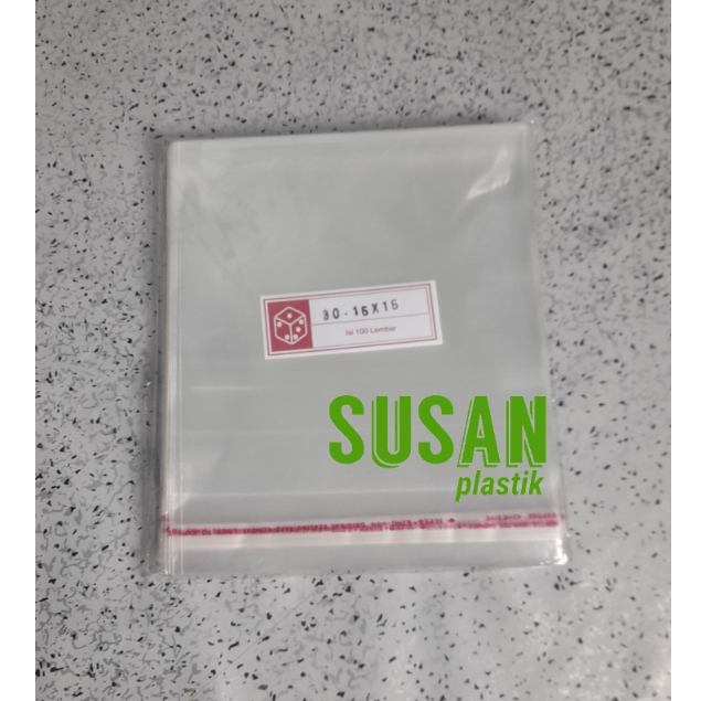 Jual PLASTIK OPP 15X15 TEBAL 30 MIC SEAL POLOS PLASTIK ROTI/ KEMASAN ...