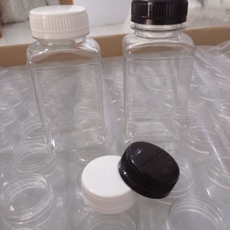 Jual BOTOL OBAT KAPSUL HERBAL BKK KOTAK 200ML PET TEBAL | Shopee Indonesia