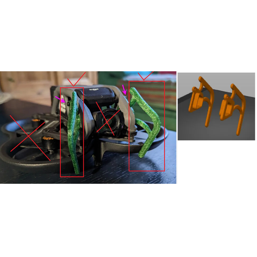 Jual DJI Avata camera protections 3d printed | Shopee Indonesia