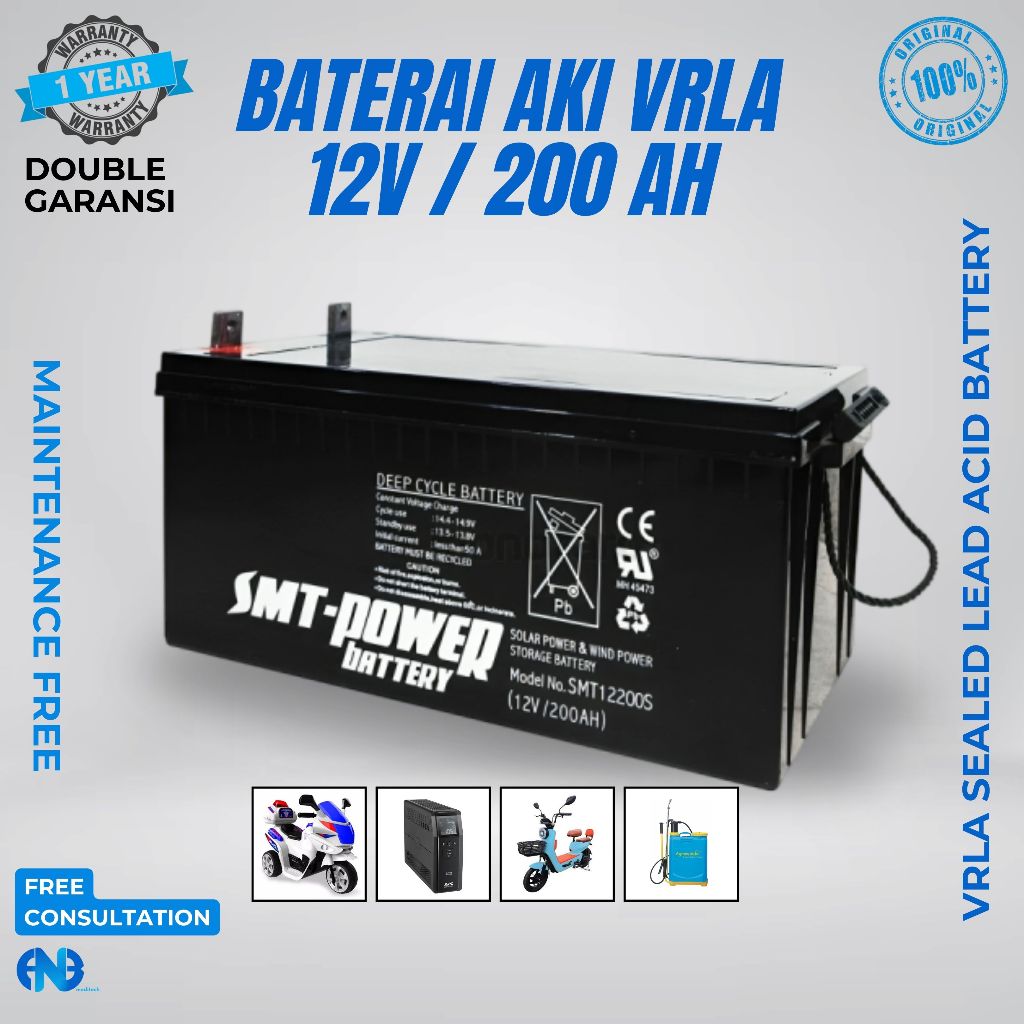 Jual Battery Ups Apc Ica 12v 200ah Aki Vrla Smt12200 Samoto Mf Baterai Kering Shopee Indonesia 8287