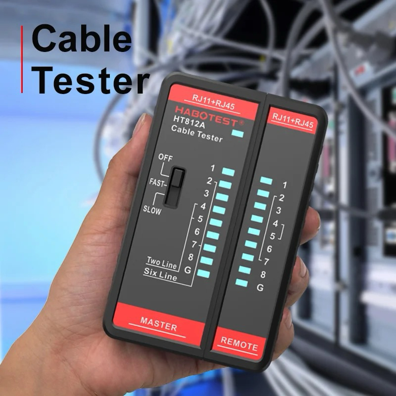 Jual HT812A Tester Alat Penguji Kabel RJ45 RJ11 LED Display LAN Network ...